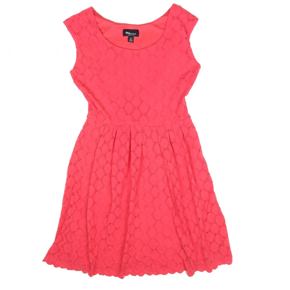 RN studio lace fit + flare dress